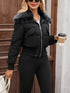 Plus Size Damen Jacke Freizeitmantel Warmer dicker Winterjacke im Mantel-Stil